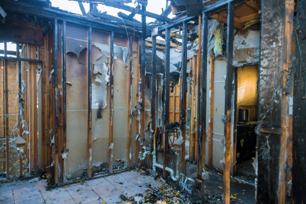 Professional Emergency Fire Cleanup technician working in Lorenz Park, NY